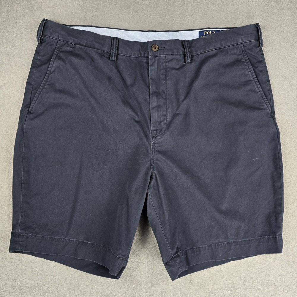 Polo Ralph Lauren Shorts Mens 40 Blue Stretch Classic Fit Chino 9 Inch Summer‎